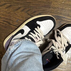 Jordan Black and White Sneakers